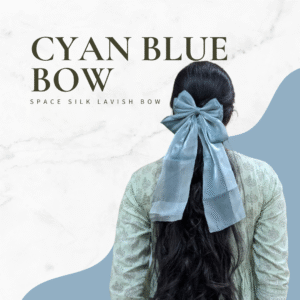 Cyan Blue Bow