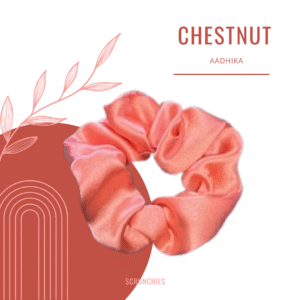 Set of 6 Chestnut Scrunchies