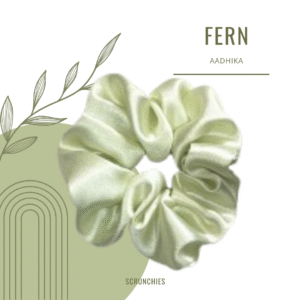 Set of 6 Fern Scrunchies