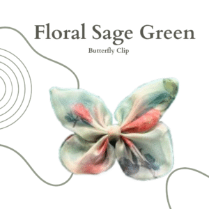 Set of 4 Floral Sage Green