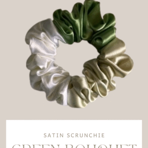 Set of 3 Green Bouquet Scrunchies